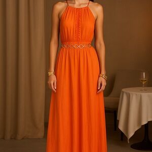Anne Klein Coral Maxi Dress Bodycon